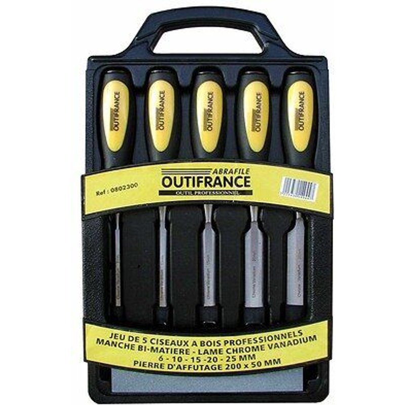 Ciseau A Bois Bi-Matiere Jeu 5Pc