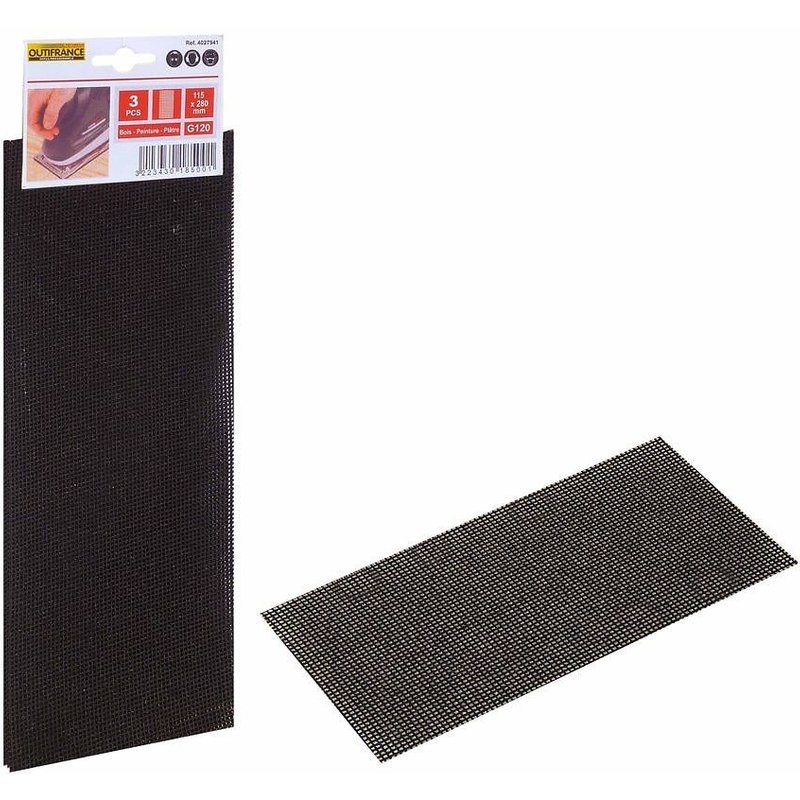 3 treillis 115 x 280 mm Pinces 120