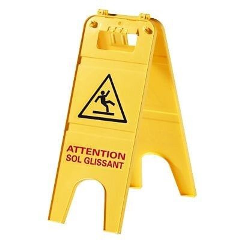 Panneau signalisation sol glissant - 228 x h. 600 mm 750 g