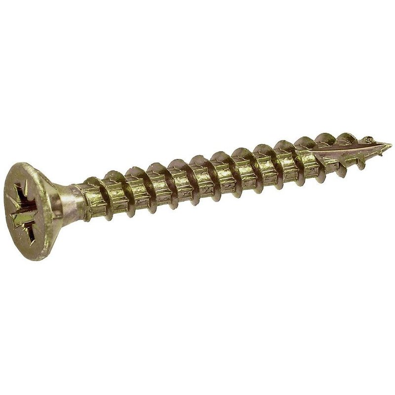 780 Vis à bois bichromatées à tête fraisée Pz - de Ø 3 x 16 mm à Ø 5 x 80 mm