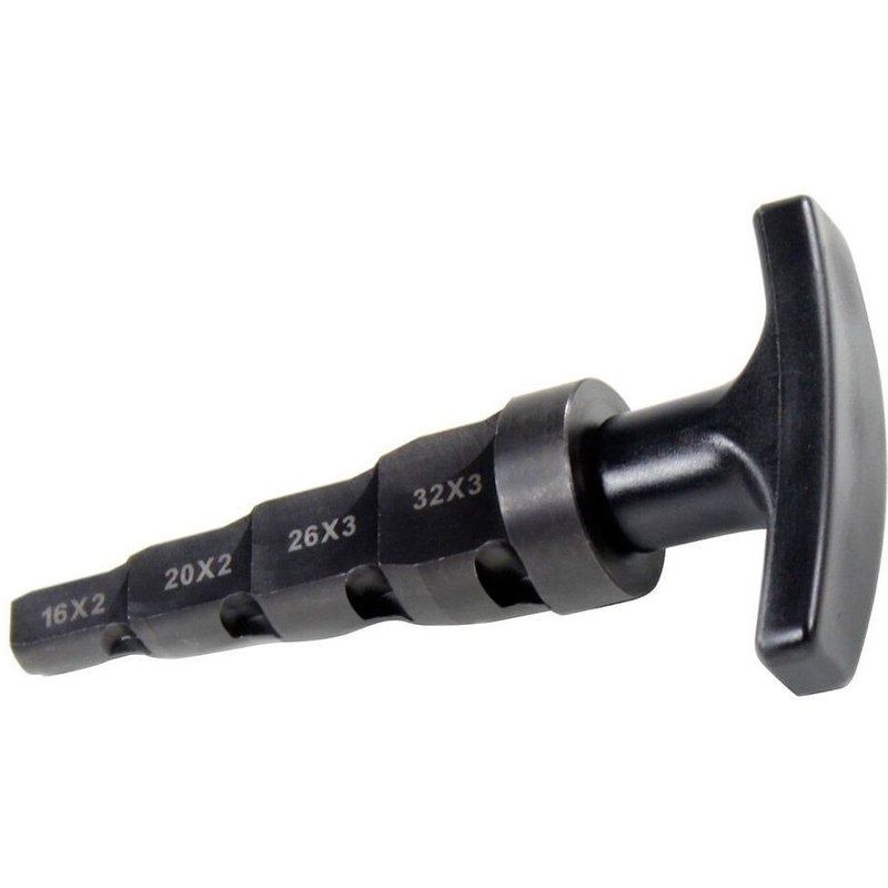 Calibreur ébavureur 16 x 2 - 20 x 2 - 26 x 3 - 32 x 3