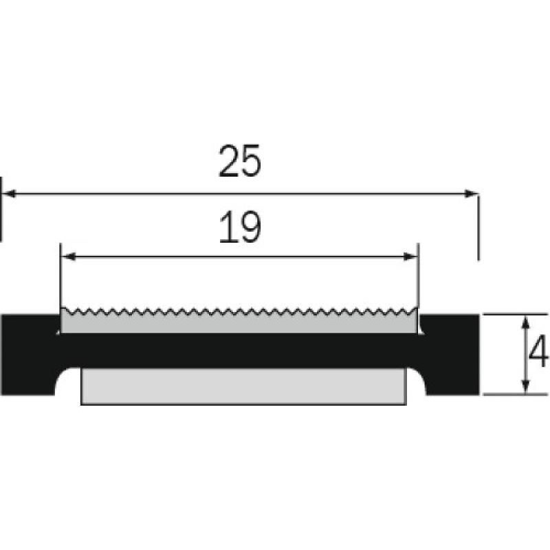 Bande antidérapante en aluminium à coller - 4T DINAC