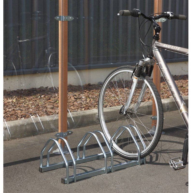 Ratelier vélo éco pour ranger 3 vélos - Longueur 133 cm