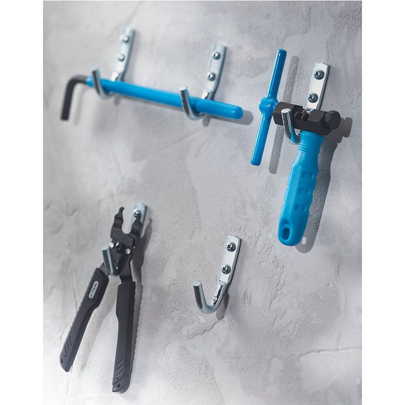 Lot de 5 crochets petit modèle MOTTEZ, H.8 x l.2.5 x P.2.5 cm