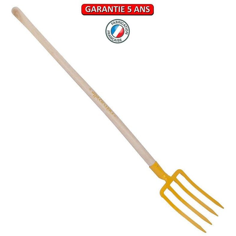 Fourche de 27cm, manche 100cm - Miel