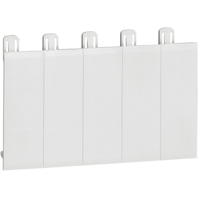 Bande de 5 obturateurs blancs Legrand
