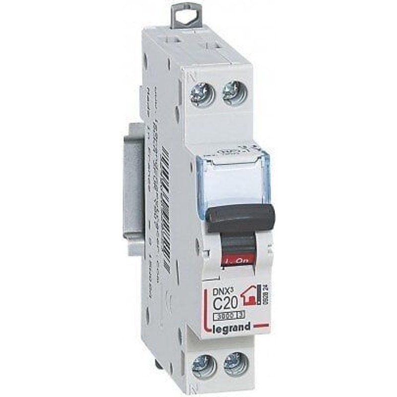Disjoncteur LEGRAND Phase + Neutre 20A Bornes à Vis 1 Module
