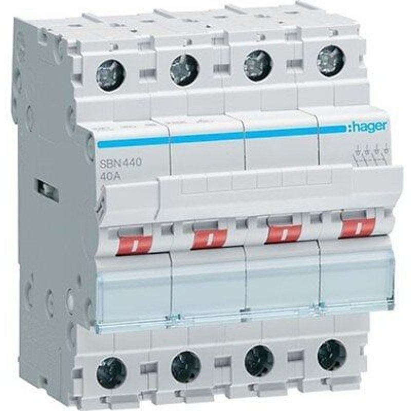 Hager SAS-Interrupteur 4P 40A