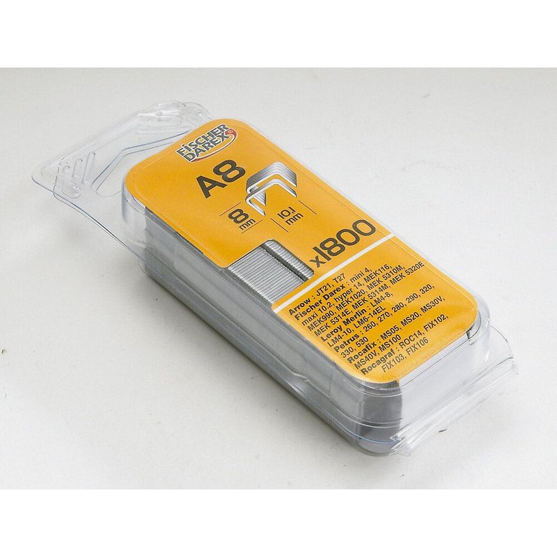 Lot de 1200 agrafes fil fin FISCHER DAREX A12i