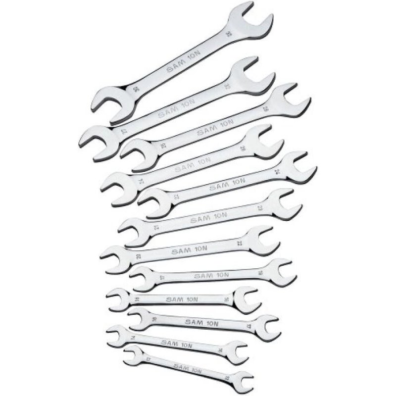 Jeu de 12 clés plates 6 à 29 mm 10N-J12DP SAM OUTILLAGE