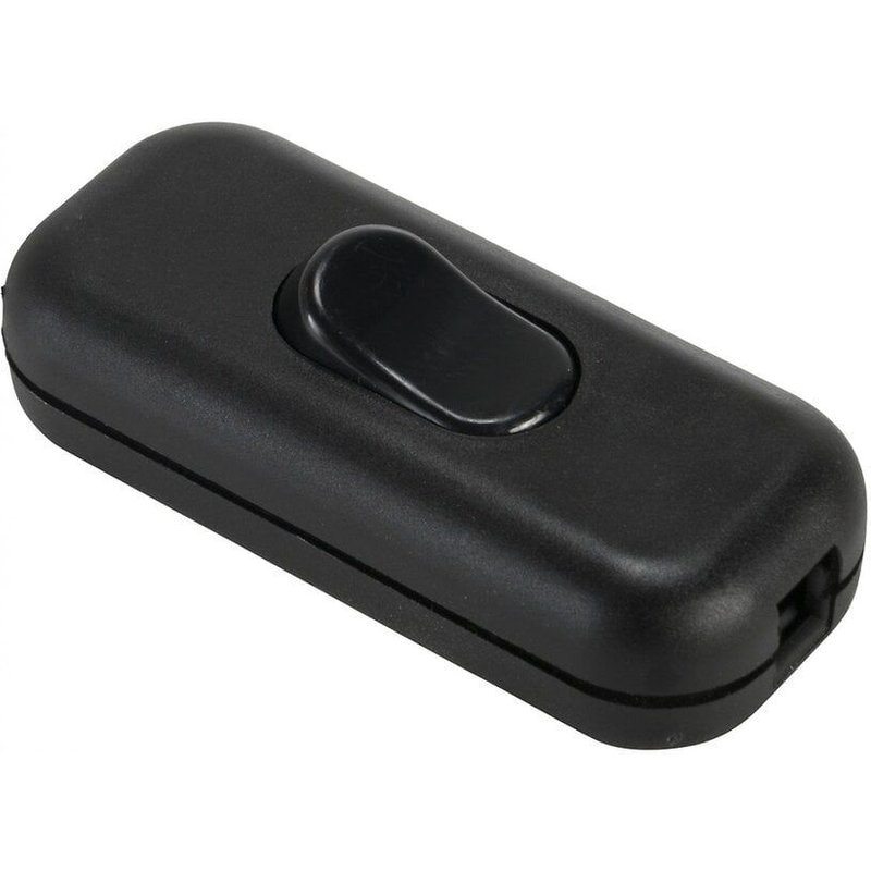 Interrupteur interrupteur noir, 2 A, 500 W maxi