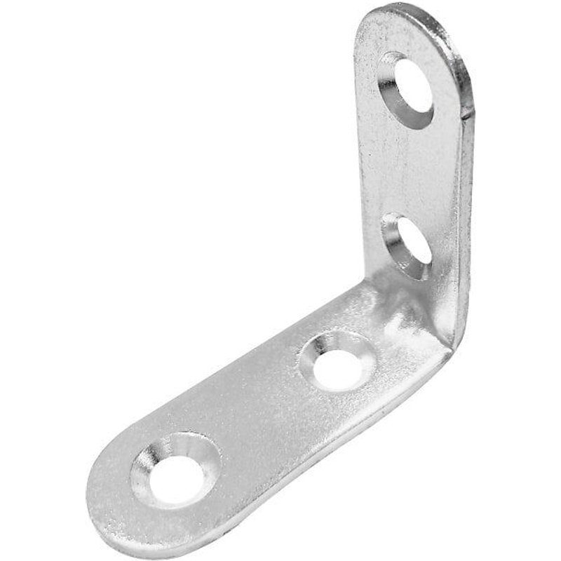 Equerre de chaise fer zingué, H.5 cm