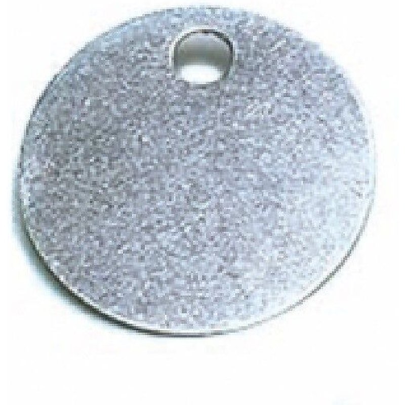 Jeton neutre en alu Ø 30 mm