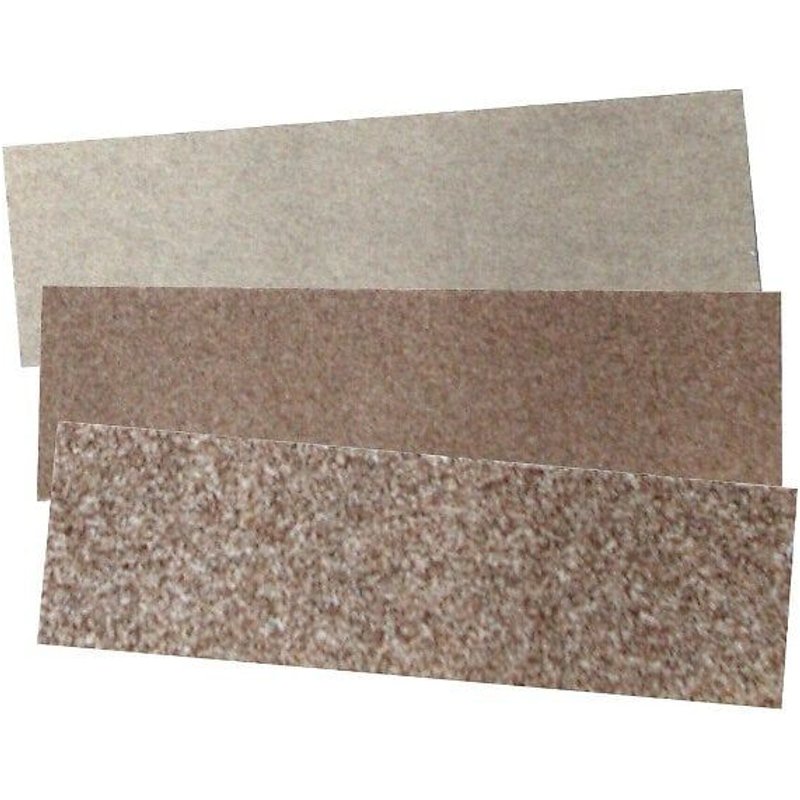 3 feuilles abrasives corindon (grain 80 - 150 - 240)