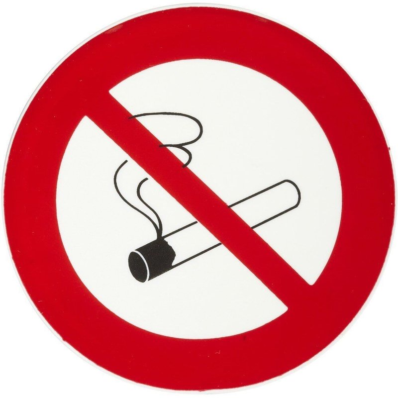 Disques rigides - diamètre 80 mm - Défense de fumer NOVAP