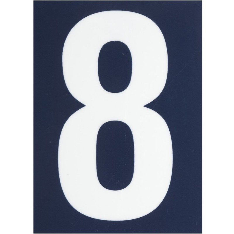 Chiffre 8 en plastique