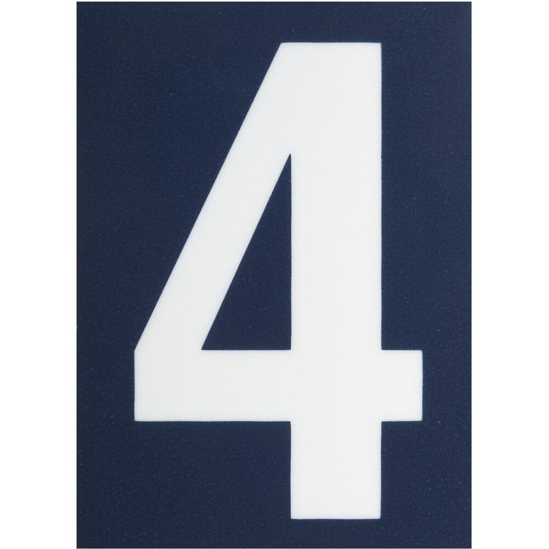 Chiffre 4 en plastique