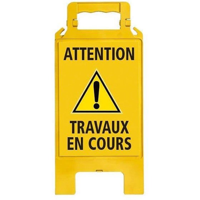 Chevalet d'avertissement 'TRAVAUX EN COURS' - NOVAP - 4291017