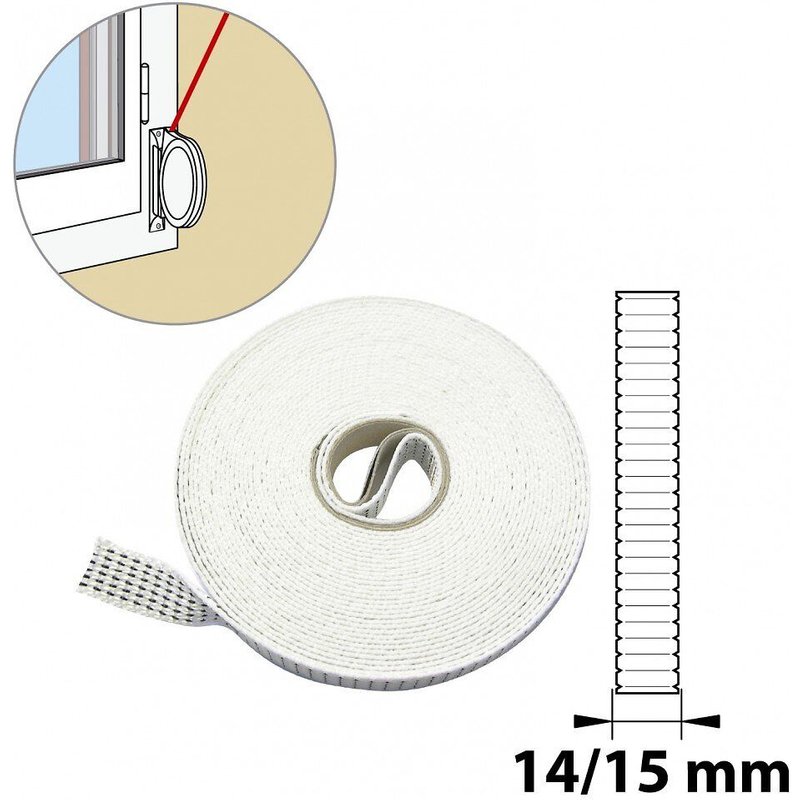 Sangle polyester brut, H.5500 x L.14 x P.2 mm