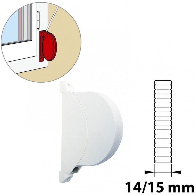Enrouleur composite plastifié, H.195 x L.130 x P.20 mm
