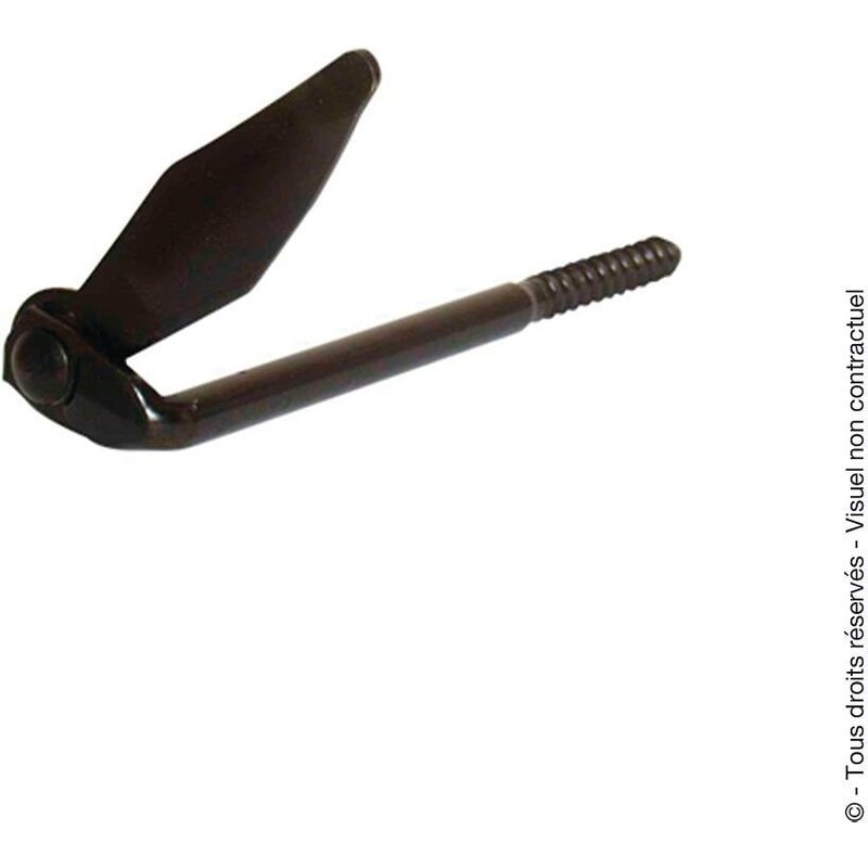 Arrêt acier prépeint, H.100 x L.140 x P.20 mm