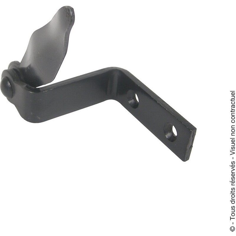 ArrĂȘt sur platine acier prĂ©peint, H.95 x L.80 x P.60 mm