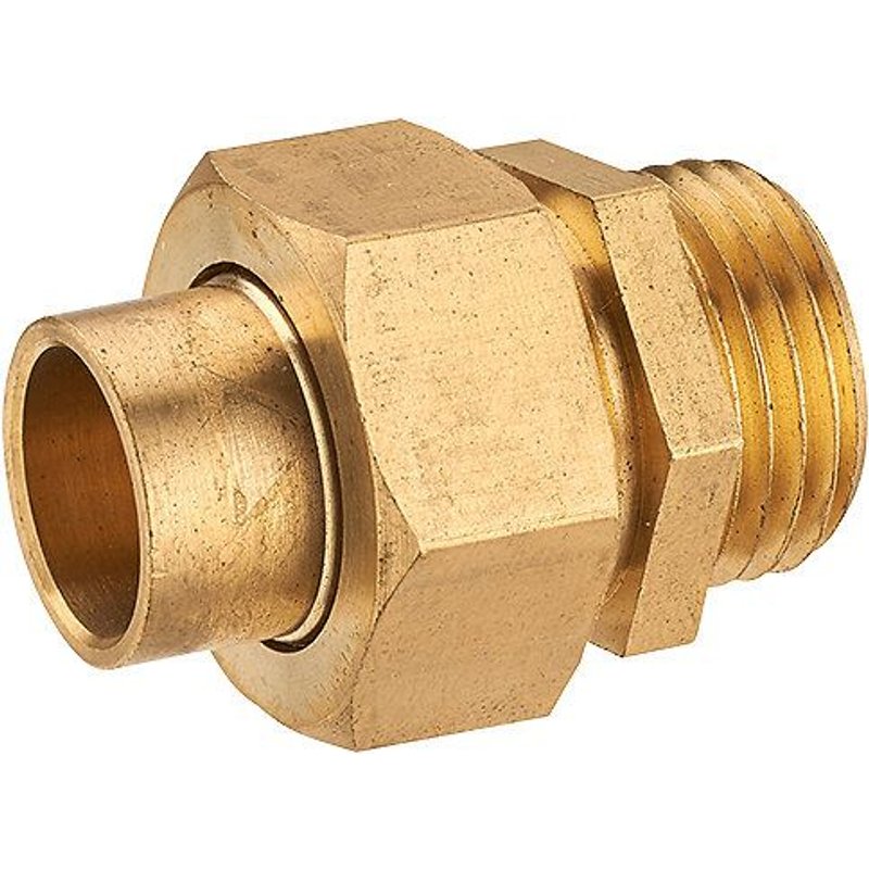 Raccord union fer/cuivre droit à joint sphéroconique ø14 m 15x21 NOYON & THIEBAULT