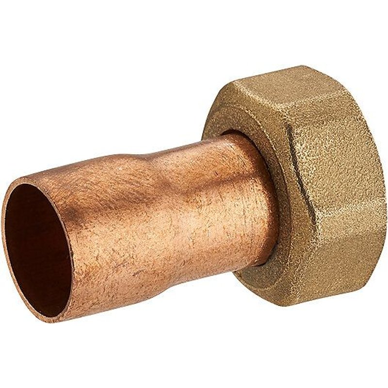 Raccord fer/cuivre 2 pièces droit écrou prisonnier ø10 F12x17 NOYON & THIEBAULT