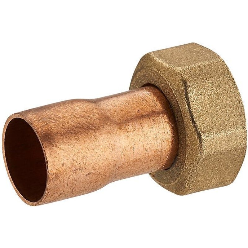 Raccord fer/cuivre 2 pièces droit écrou prisonnier ø16 F15x21 NOYON & THIEBAULT