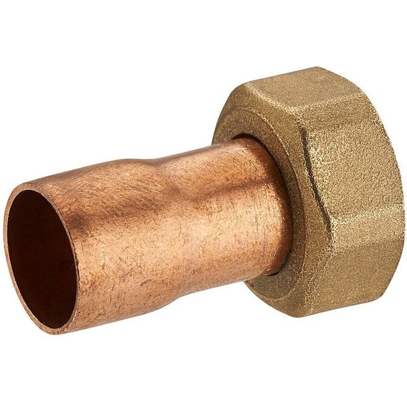 Raccord fer/cuivre 2 pièces droit écrou prisonnier ø16 F20x27 NOYON & THIEBAULT