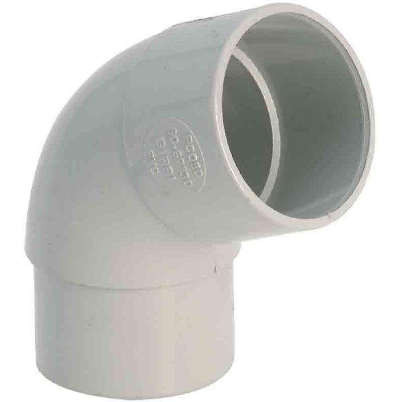 Coude 45°- Ø 50 mâle/femelle - gris