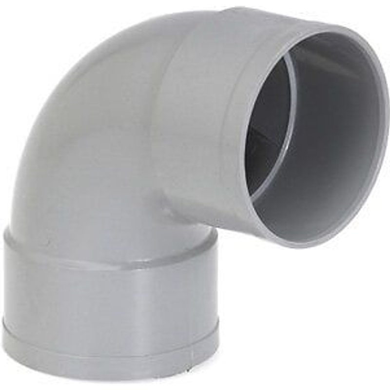 Coude 87.3° en pvc à coller, femelle / femelle, D100