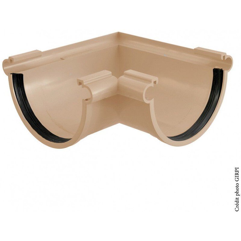 Angle mixte à joint pvc sable GIRPI, Dév.25 cm