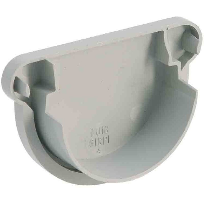 Fond de gouttière pour toit inf. à 30m2 - développé 16 cm - gris