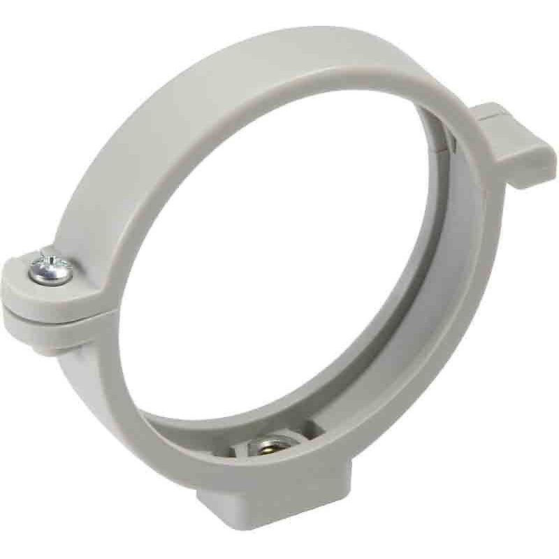 Collier à bride de descente Ø 80 mm - gris