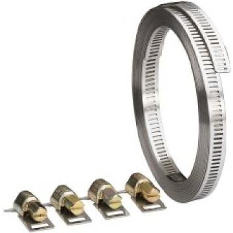 Collier de serrage - bande ajourée sans fin - largeur 8 mm - 25 m SERFLEX