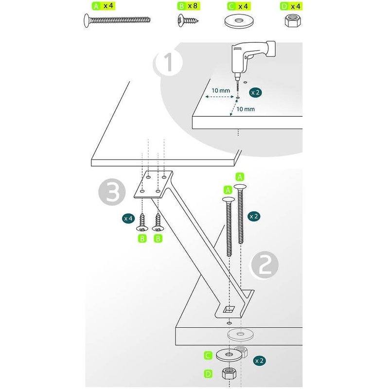 Consoles de snack inclinées - ZEN NORDLINGER