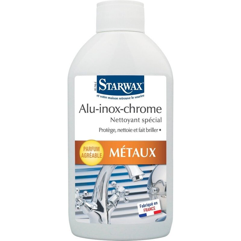 Nettoyant métaux spécial alu, inox et chrome Starwax 250ml
