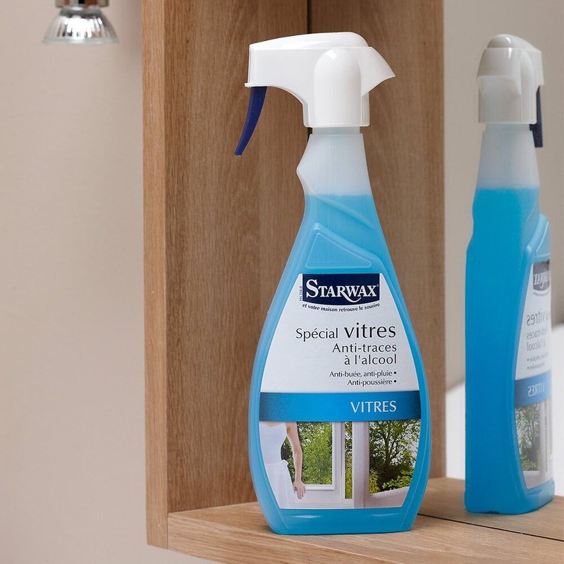 Nettoyant pulvérisateur spécial vitres et miroirs à l'alcool Starwax 0,5L