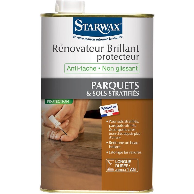 Rénovateur longue durée parquets vitrifiés - brillant 1L