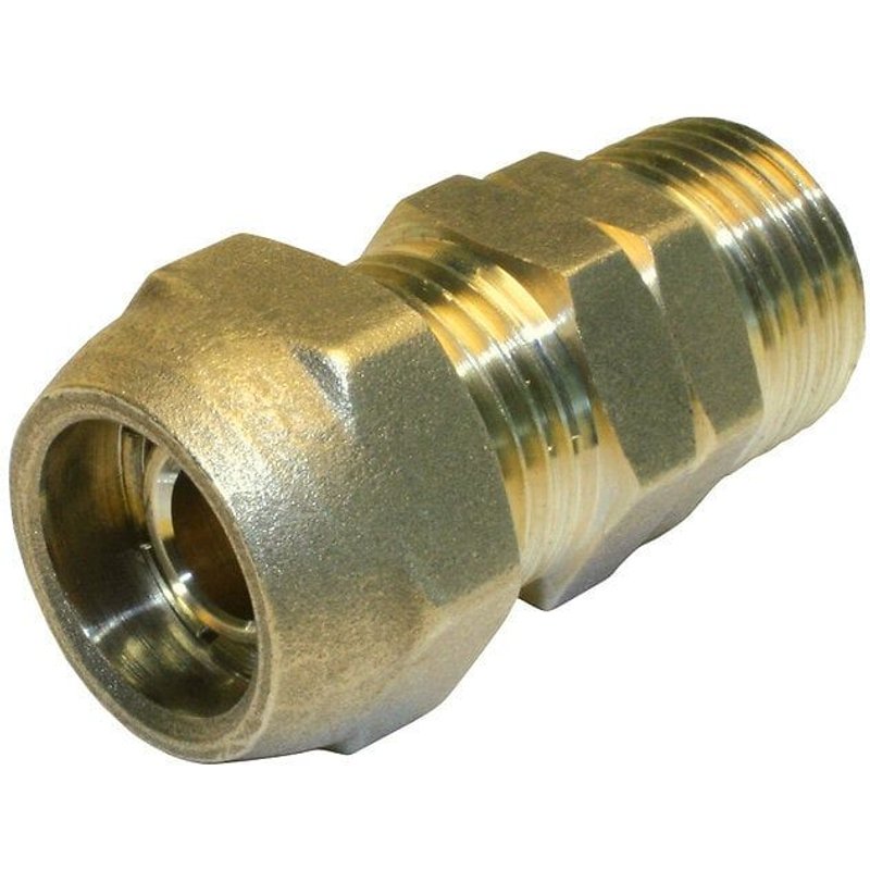 Manchon Ă compression laiton M 20 x 27 pour tube en per