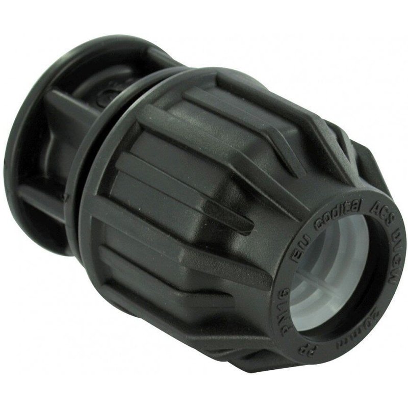 Bouchon à compression plastique D.25 pour tube en polyéthylène