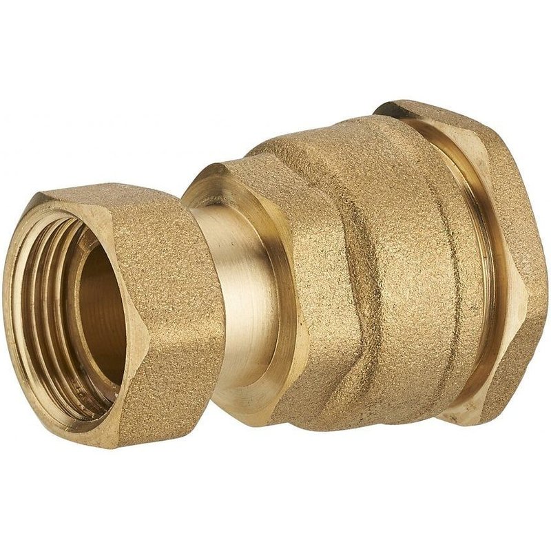 Manchon de raccordement à compression laiton F 20 x 27 pour tube en polyéthylène