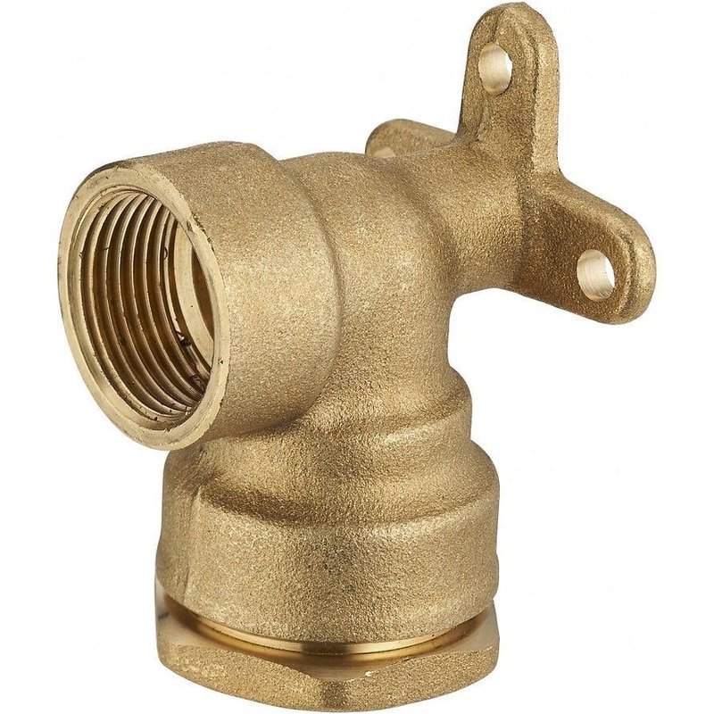 Coude applique F1/2 à compression laiton D.20 pour tube en polyéthylène