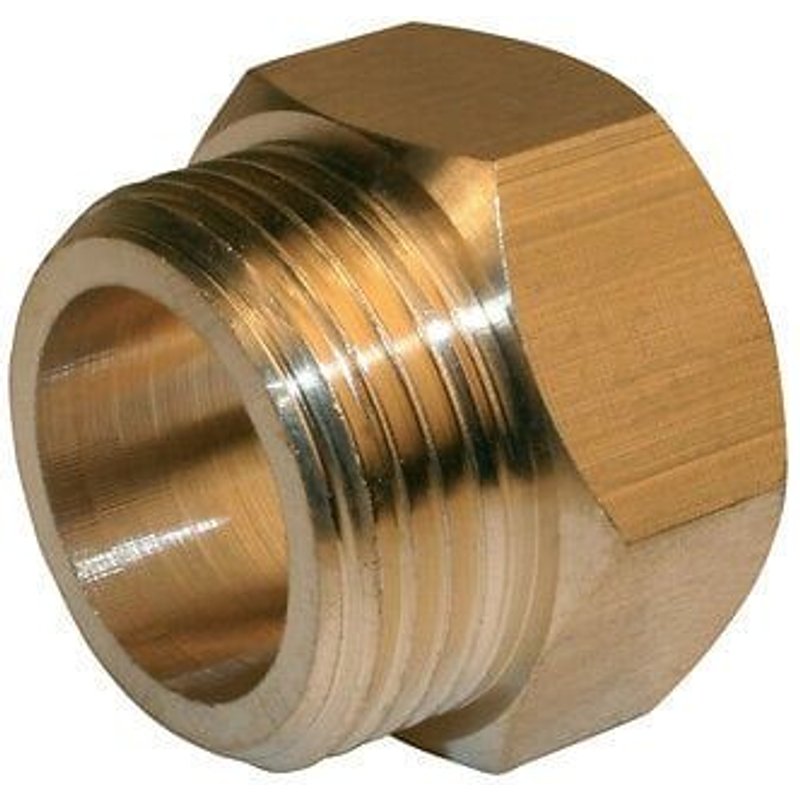 Mamelon Ă visser laiton F 26 x 34 pour tube en cuivre