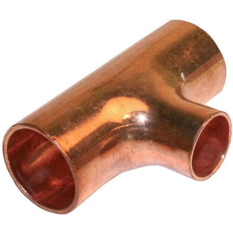 Raccord Té réduit à souder cuivre D.14 pour tube en cuivre