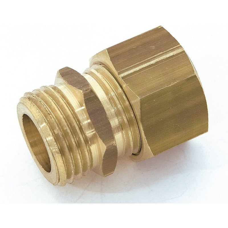 Manchon biconique laiton M 20 x 27 pour tube en cuivre