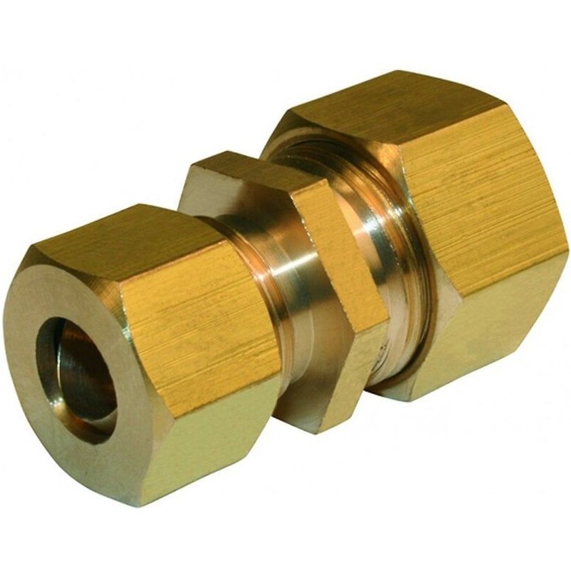 Manchon reduit biconique laiton D.12 pour tube en cuivre