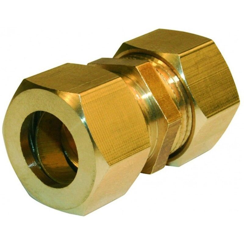 Manchon biconique laiton D.10 pour tube en cuivre