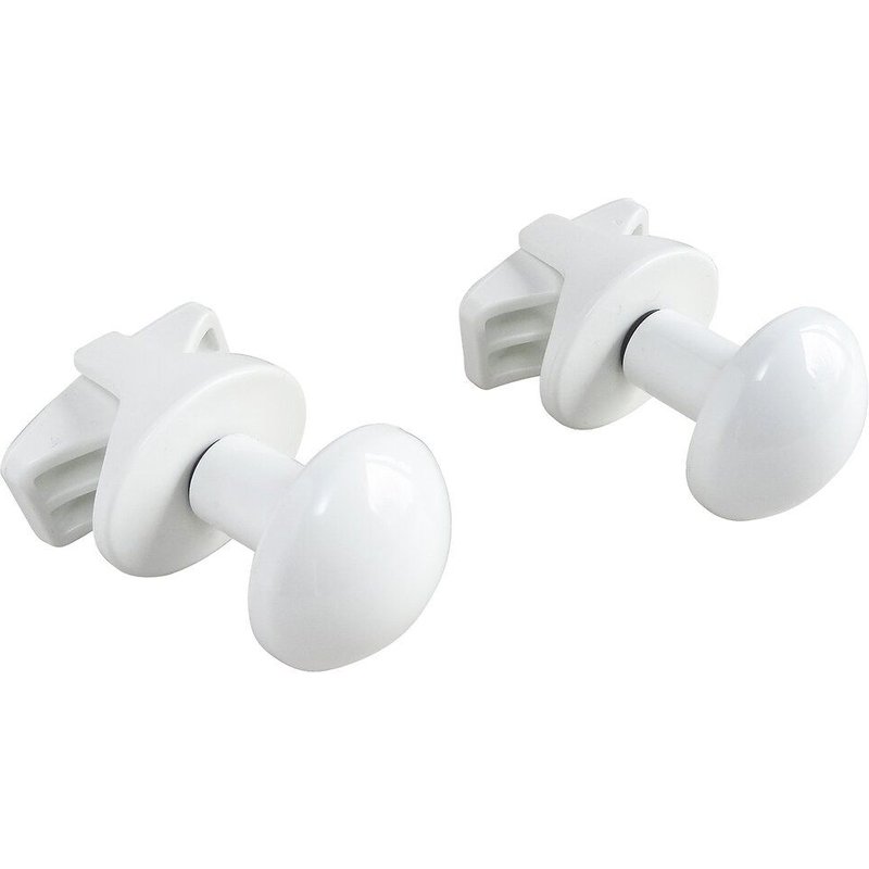 Patères O pour sèche serviette Blanche - pour tube Rond à visser